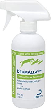 Dechra DermAllay Oatmeal Spray Conditioner for Dogs, Cats & Horses (8oz) - Gentle and Soothing