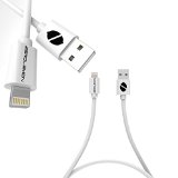 Apple Mfi Certified  Zerolemon Lightning to USB Data and Charge Cable 10 Feet 3 Meter for iphone 6 47  6 Plus 55 5s  5c  5 Ipad Air  Mini  Mini2  Ipad Air  Ipad 4th Generation Ipod 5th Generation and Ipod Nano 7th Generation 2 Year Warranty - PVC White