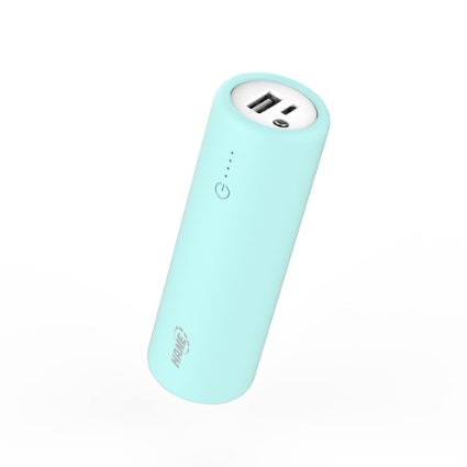 Power Bank HAME 5000 mAh Portable Power Bank Compact Mini Lipstick External Battery Charger For Cell Phone Green