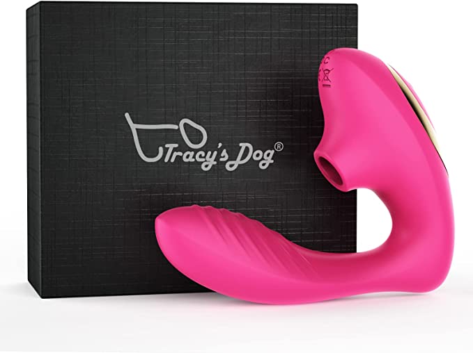 Tracy's Dog OG Clitoral Sucking Vibrator for Clit G Spot Stimulation, Vibrating Adult Sex Toys with 10 Suction and Vibration Patterns for Women and Couple Pleasure