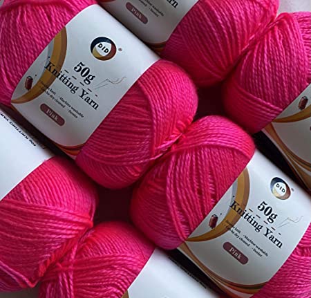 6x50g Double Knitting Yarn (Pink)
