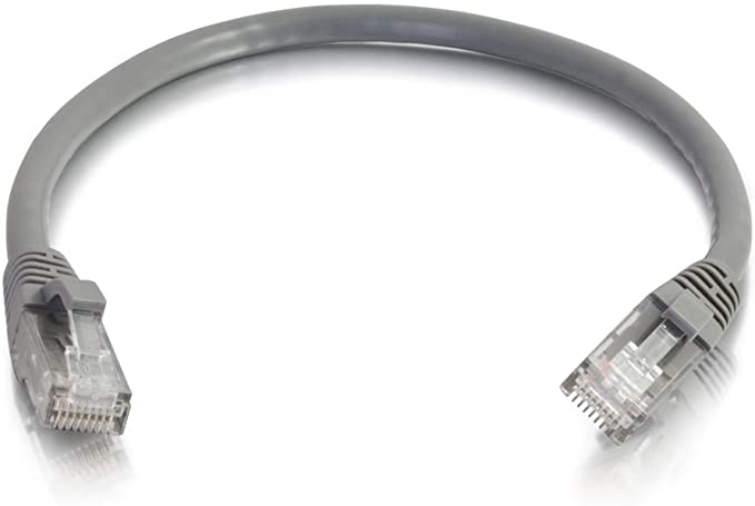 C2G 15199 Cat5e Cable - Snagless Unshielded Ethernet Network Patch Cable, Gray (10 Feet, 3.04 Meters)