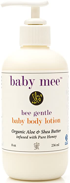 Baby & Kids Body Lotion With Moisturizing Organic Aloe, Shea Butter, & Natural Honey For Healing Eczema, Dry Sensitive Skin, Rashes - Cruelty, Paraben & Fragrance Free - For Boys Girls