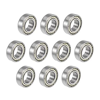 uxcell 688ZZ Deep Groove Ball Bearings Z2 8mm X 16mm X 5mm Double Shielded Carbon Steel 10pcs