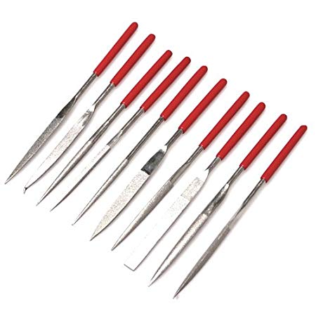 Atoplee 10pcs Silicon Carbide Wood Rasp File Set Woodworking Carving Rasping Coarse Handware Tools