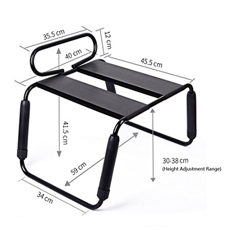 COSWE Folding Adjustable Powerful Multifunction Love Chair for Couples, Portable Elastic Bedroom Chair Furniture (Bathroom Waterproof Chair)