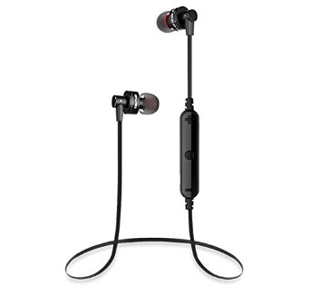 ENVEL Bluetooth Headphones Wireless Noise Reduction Sports Headphone Sweatproof Earphone Bluetooth 4.0 Headset Stereo Earbuds with Mic A990BL for Apple Android Smartphone (Black)