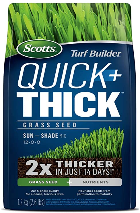 Scotts® Turf Builder® Quick   Thick™ Grass Seed Sun - Shade 12-0-0