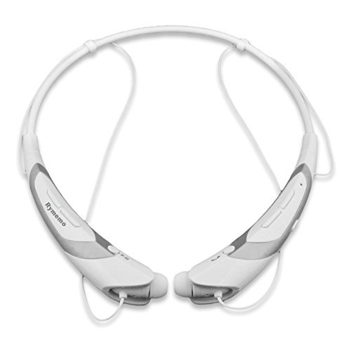 Rymemo Wireless Bluetooth 41 Stereo Headphone with Microphone - SilverWhite