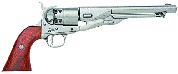 Denix M1860 Army Issue Revolver, Grey - Non-Firing Replica