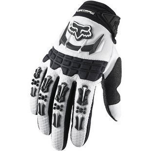 Fox Racing Dirtpaw Men's Off-Road/Dirt Bike Motorcycle Gloves - Color: White, Size: Medium