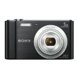 Sony DSCW800 Digital Compact Camera 201 MP 5x Optical Zoom - Black