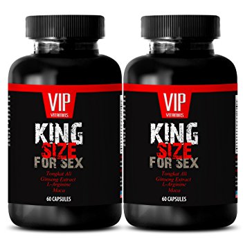 Organic maca pills - KING SIZE FOR SEX - Sex drive pills (2 Bottles 120 Capsules)