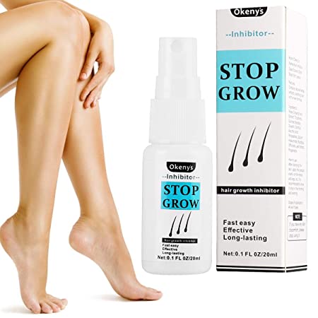 Hair Growth Inhibitor Spray, Painless Hair Stop Growth Spray, Hair Removal Spray, Non-Irritating Effective for Face Arm Leg Armpit