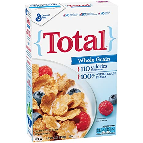 Total Whole Grain Breakfast Cereal, 16 oz Box