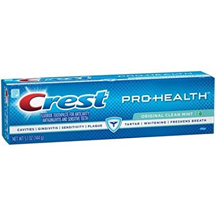 Crest Pro Health Original Clean Mint Toothpaste 5.1 Ounce Pack of 2