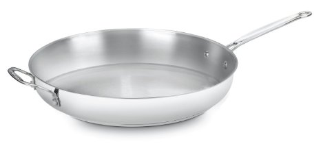 Cuisinart 722-36H Chefs Classic Stainless 14-Inch Open Skillet with Helper Handle