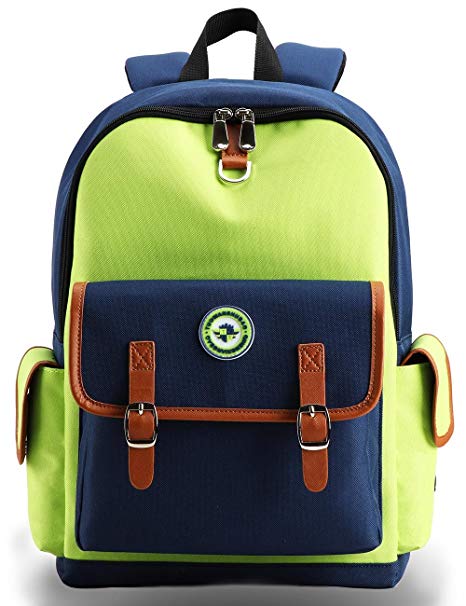 Kids Backpack Children Bookbag Preschool Kindergarten Elementary School Travel Bag for Girls Boys(16182 Large green)