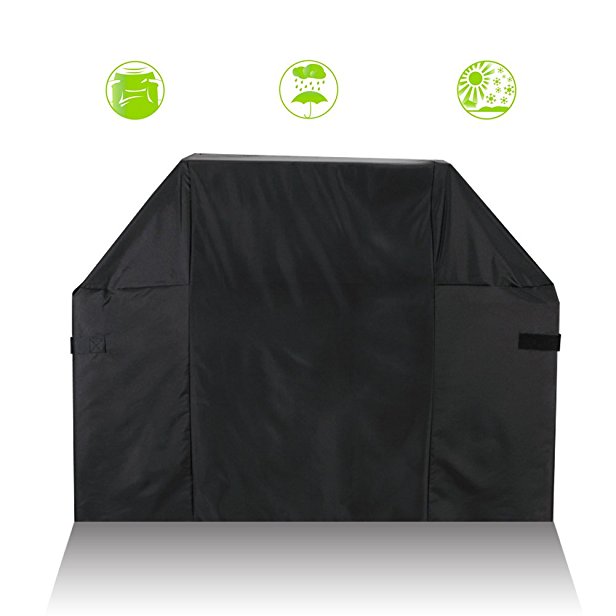 BBQ Grill Cover Large 58" to 64" New Material 300D PU Coating for Weber Holland Jenn Air Brinkmann and Char Broil, more Lightweight and Stronger All Weather
