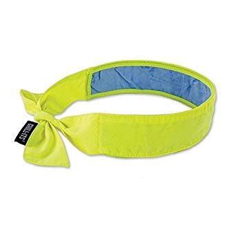 Ergodyne 12566 Chill-Its Evaporative Cooling Bandana, Standard, Hi/Vis Lime