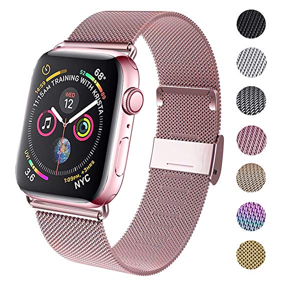 GBPOOT Compatible for Apple Watch Band 38mm 40mm 42mm 44mm, Wristband Loop Replacement Band for Iwatch Series 5,Series 4,Series 3,Series 2,Series 1