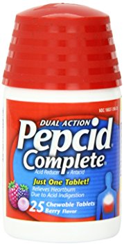 Pepcid Complete 25 Count Berry, Tropical Fruit, Cool Mint Flavors Available