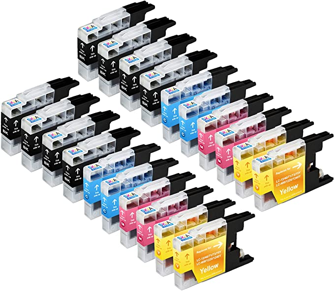 Skia 24 Pack LC75 High Yield Replacement Ink Cartridges Compatible MFC-J280W MFC-J430W MFC-J435W MFC-J5910DW MFC-J625W MFC-J6510DW MFC-J6710DW MFC-J6910DW MFC-J825DW MFC-J835DW LC 75