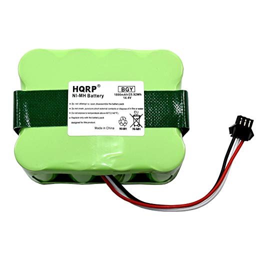 HQRP Battery Compatible with bObsweep Bobi Classic, BObi Pet Robotic Vacuum Cleaner, 00 Series, OO Series 017144-TN, BQBS1000, BQBS1003