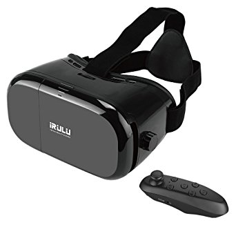 Cell Phone VR Headsets ( With Game Controller), iRULU 3D Virtual Reality VR Glasses For Google iPhone 5 5s 6s 6 Plus Samsung Galaxy Or 4.0-6.0 inches Smartphones