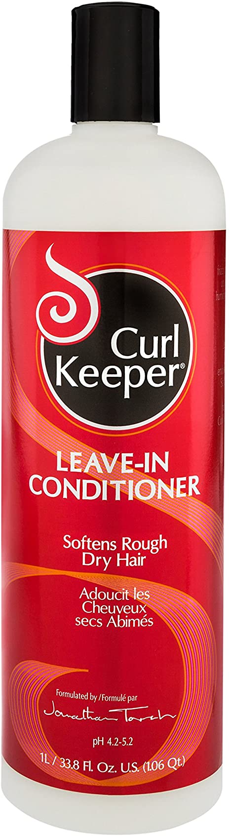 Curly Hair Solutions® Curl Keeper® Leave-In Conditioner | 33.8oz/1L | Softens Dry Hair