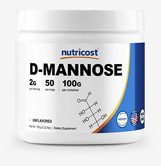 Nutricost D-Mannose Powder 100 GMS, 2g Serving Non-GMO, Gluten Free