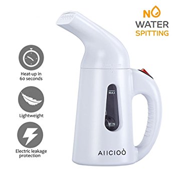 Garment Steamer, Aiicioo Portable Handheld Fabric Steamer with Stainless Ultra-fast Aluminum Heating Element 140ML For Home & Travel 220-240 Volt