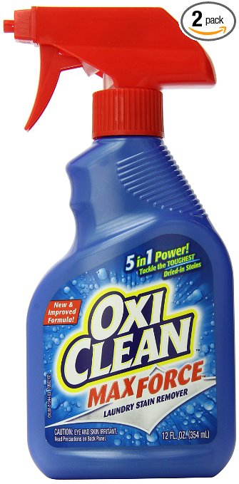 OxiClean Max Force Stain Remover Spray 12 Ounce Pack of 2