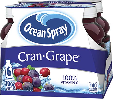 Ocean Spray Cran-Grape Juice Drink, 10 Ounce,6 count