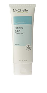 MyChelle Refining Sugar Cleanser, Exfoliating Face Wash with Sugar and Nourishing Plant Extracts for All Skin Types, 3.5 fl oz