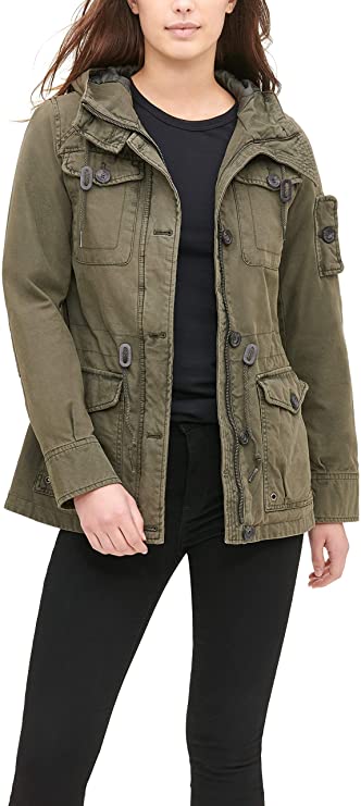 Levi's Women's Cotton Four Pocket Hooded Field Jacket