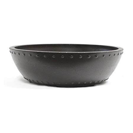 Round Mica Bonsai Training Pot - Superior To Plastic - Won't break from freezing or dropping like clay, earthenware or ceramic … (1, Exterior Dimensions: 14 x 4 3/8)