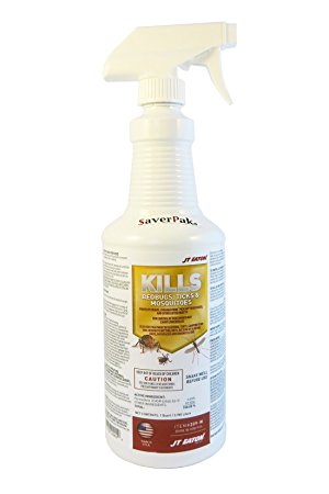 $averPak Single – 1 One Quart (32oz) Bottle of JT Eaton Kills Bedbugs, Ticks & Mosquitoes Permethrin Clothing & Gear Treatment Trigger Spray
