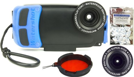 iPhone 6 Underwater Housing Case Kit by Watershot PRO Line w/ Filter and Freebie