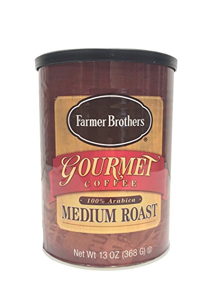 Farmer Brothers Gourmet 100% Arabica Medium Roast Ground Coffee, 13-Ounce Can