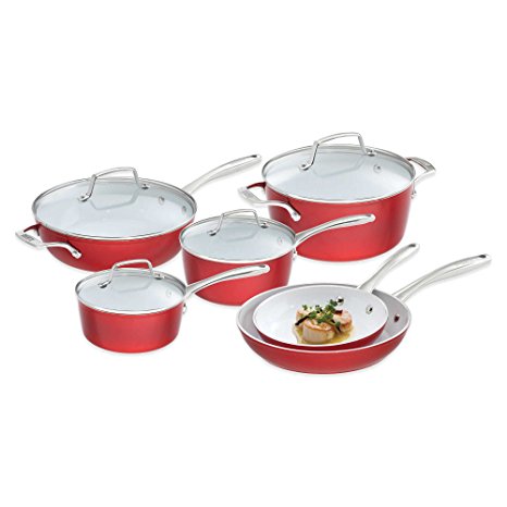 Bialetti Aeternum Revolution 10-Piece Ceramic Cookware Set