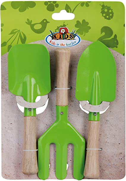 Esschert Design USA KG106 Childrens Small Garden Tool Set, Green