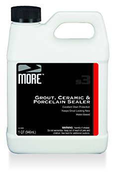 MORE Grout, Ceramic & Porcelain Sealer - Gentle, Water Based Formula for Stain Protection [Quart / 32 oz]