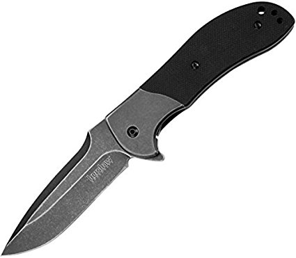 Kershaw 3890BW Scrambler Folding Knife with Blackwash SpeedSafe