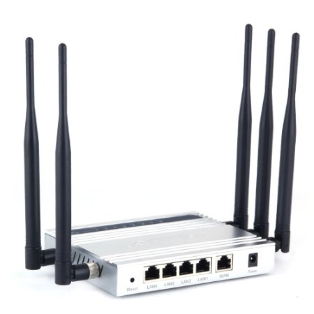 Afoundry Best Wireless Router Long Range High Power WIFI Router Wireless Internet with FirewallBuilt in 5x5dBi Antenna Metal Computer RouterUsed in Hotels Villas Markets