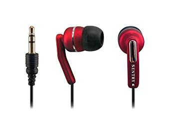 Sentry Neons Stereo Earbuds, HO624, Red