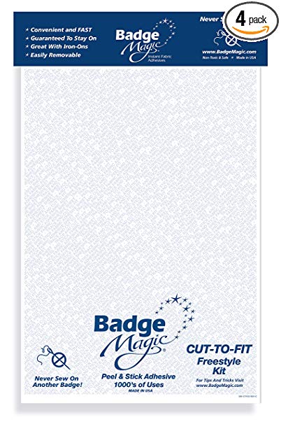 Badge Magic Cut to Fit Freestyle Patch Adhesive Kit (4-pack)