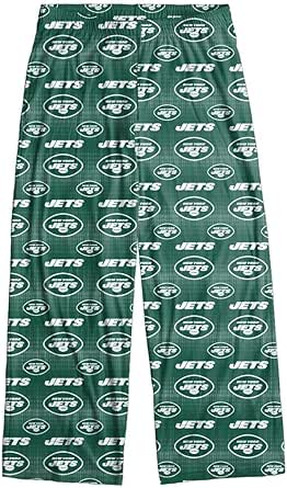 New York Jets Men's Scatter Pattern Pajama Lounge Multi Color Pants