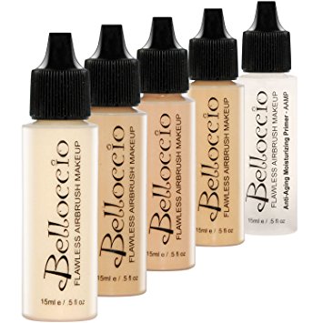 Belloccio Fair Color Shades Airbrush Makeup Foundation Set
