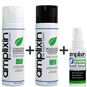 Amplixin Hair Loss Support Bundle - Stimulating Shampoo and Revitalizing Conditioner